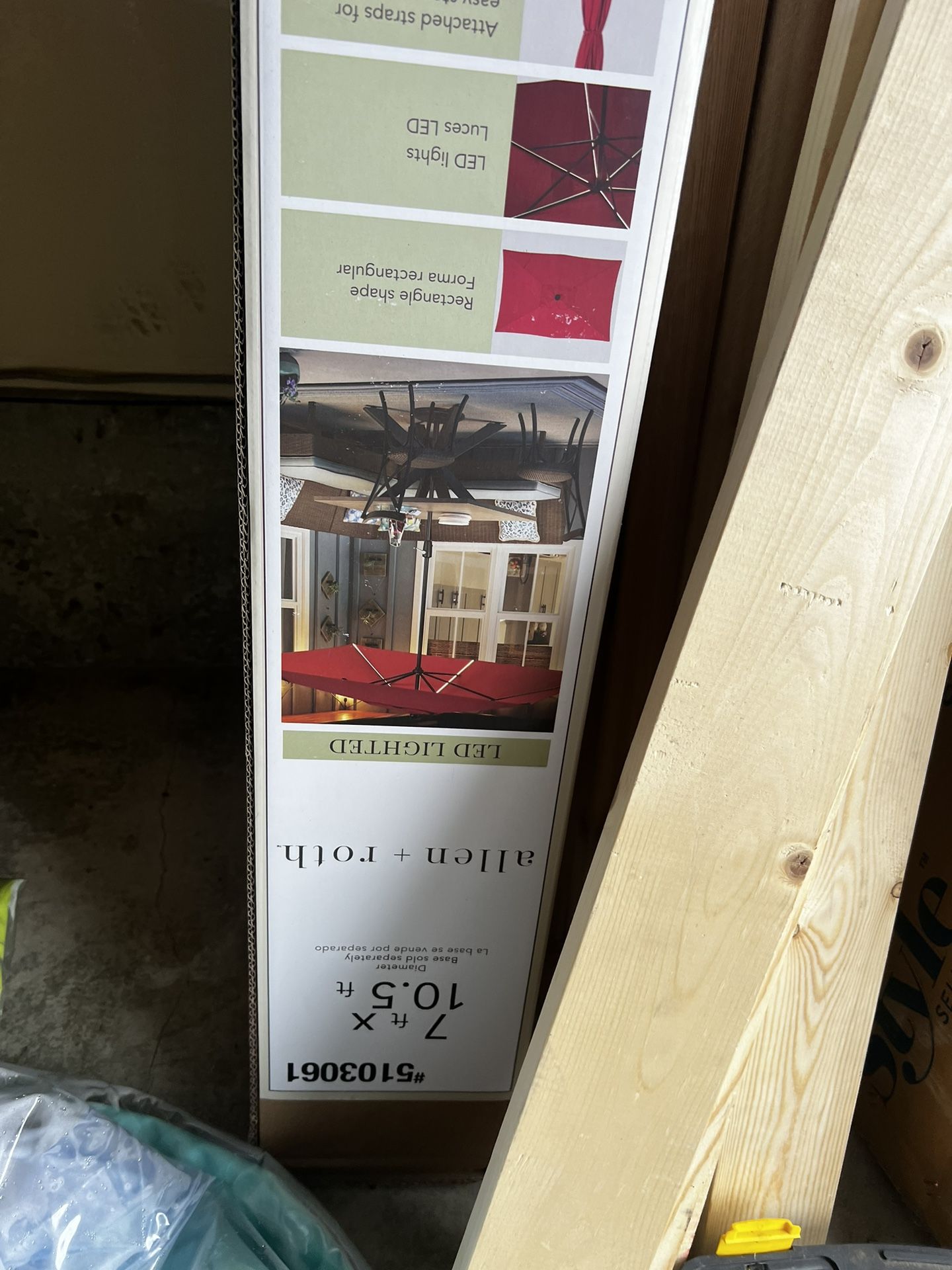 Allen And Roth Lighted Umbrella