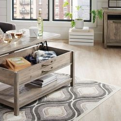 Coffee Table Lift Top NEW Rustic Gray NEW 