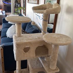 Almost New 54” Cat Tower! 