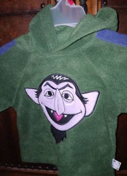 Count Dracula Hoodie Size 12mos Never Worn. Smoke Free Pet Free Environment