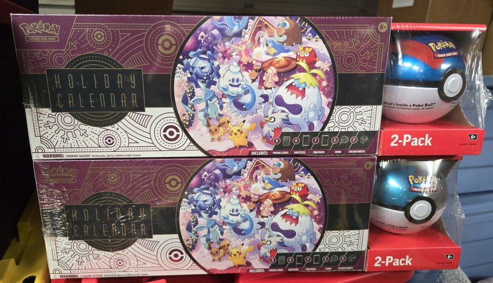Pokémon Trading Card Game 2025 Holiday Calendar 2-Pack - Costco Exclusive
