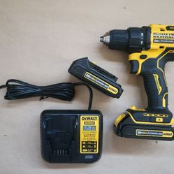 DEWALT

ATOMIC 20V MAX Cordless Brushless Compact 1/2 in. Drill/Driver, (2) 20V 1.3Ah Batteries, Charger and Bag

