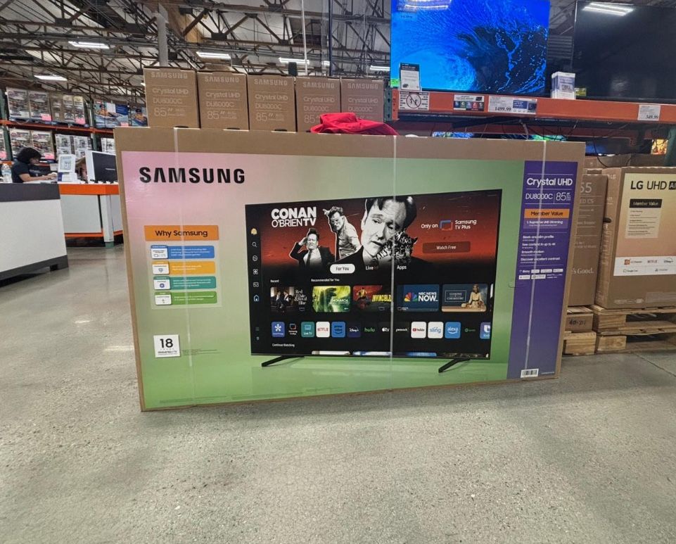 85 “ Samsung Smart 4K Crystal HDR Tv