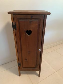 Solid wood storage cabinet