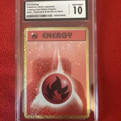 Pokemon Fire Energy CGC 10
