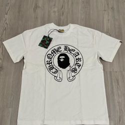 Chrome hearts X A bathing ape tshirt