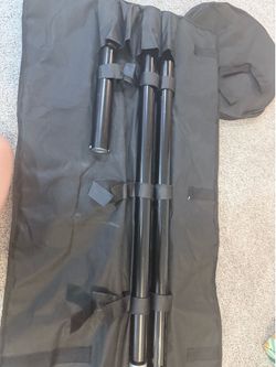 Black coated dance fitness pole