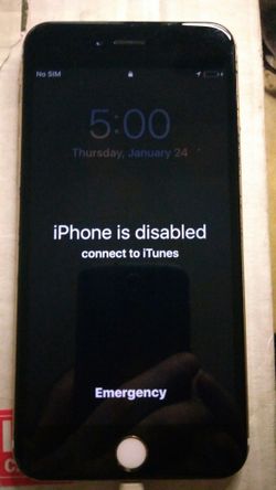 disabled iPhone 6s Plus (unlocked any carrier)