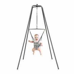 New Jolly Jumper Elite Baby Exerciser - Grey Safari