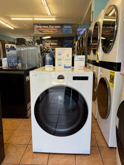 LG 7.4 cu. ft. Ultra Large Capacity Smart Front Load Gas Energy Star Dryer with Sensor Dr