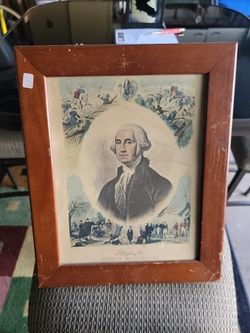 George Washington Picture Framed 