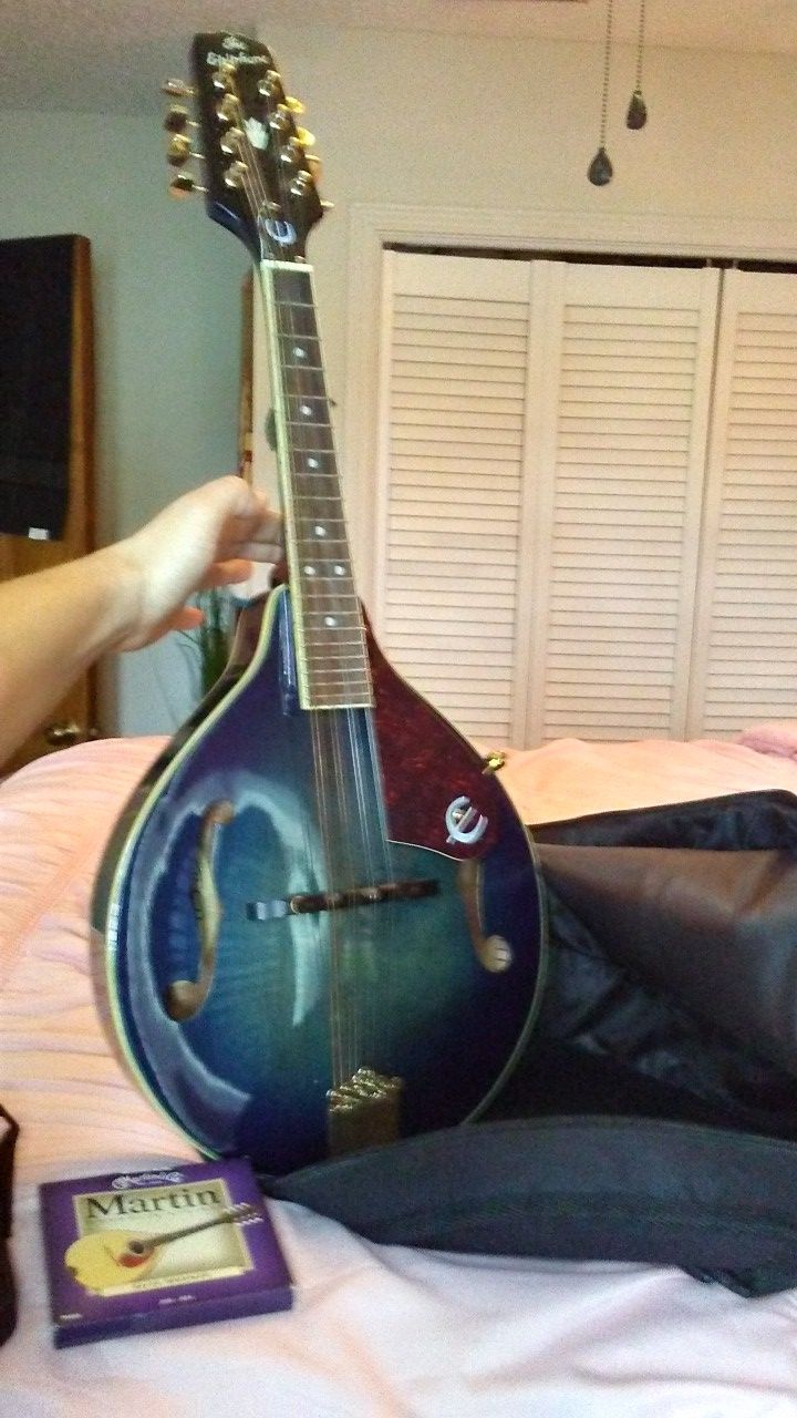 Blue Sunburst Epiphone Mm 30 Mandolin 🎸