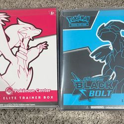 Black Bolt and White Flare Pokemon Center ETBs