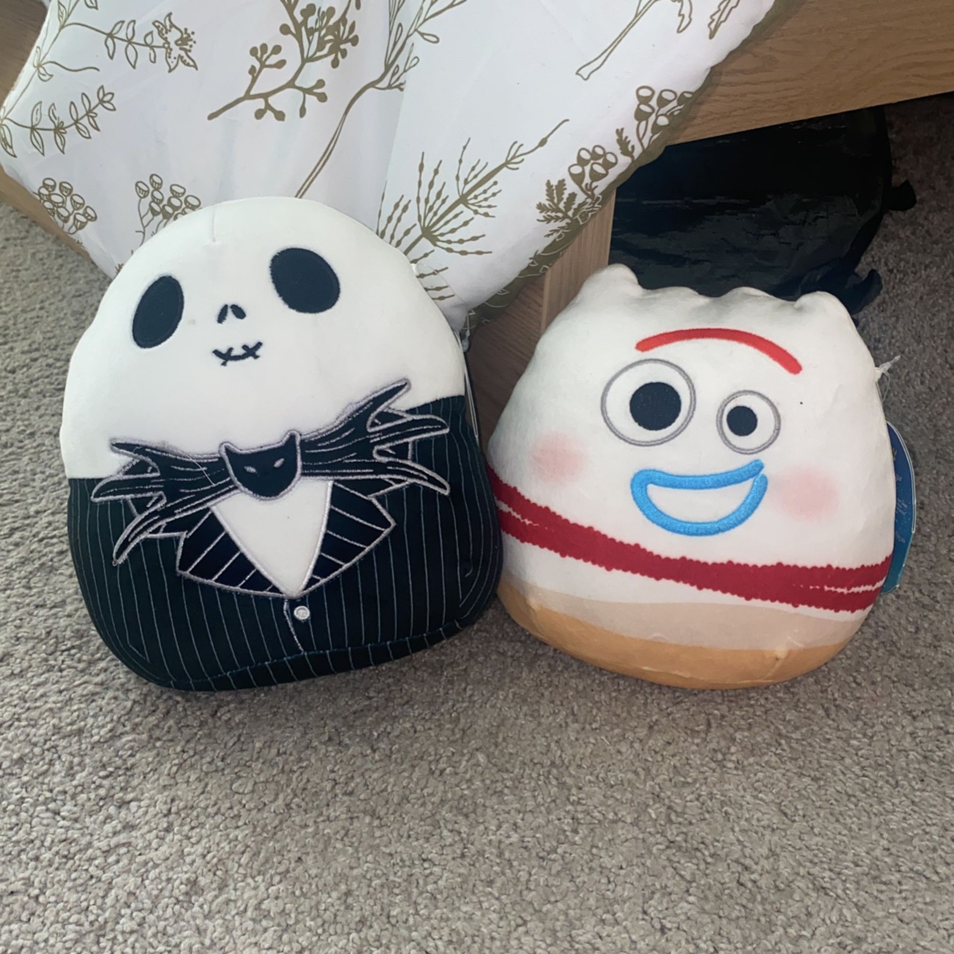 Jack Skellington 8in and Forky 7in Squishmallow