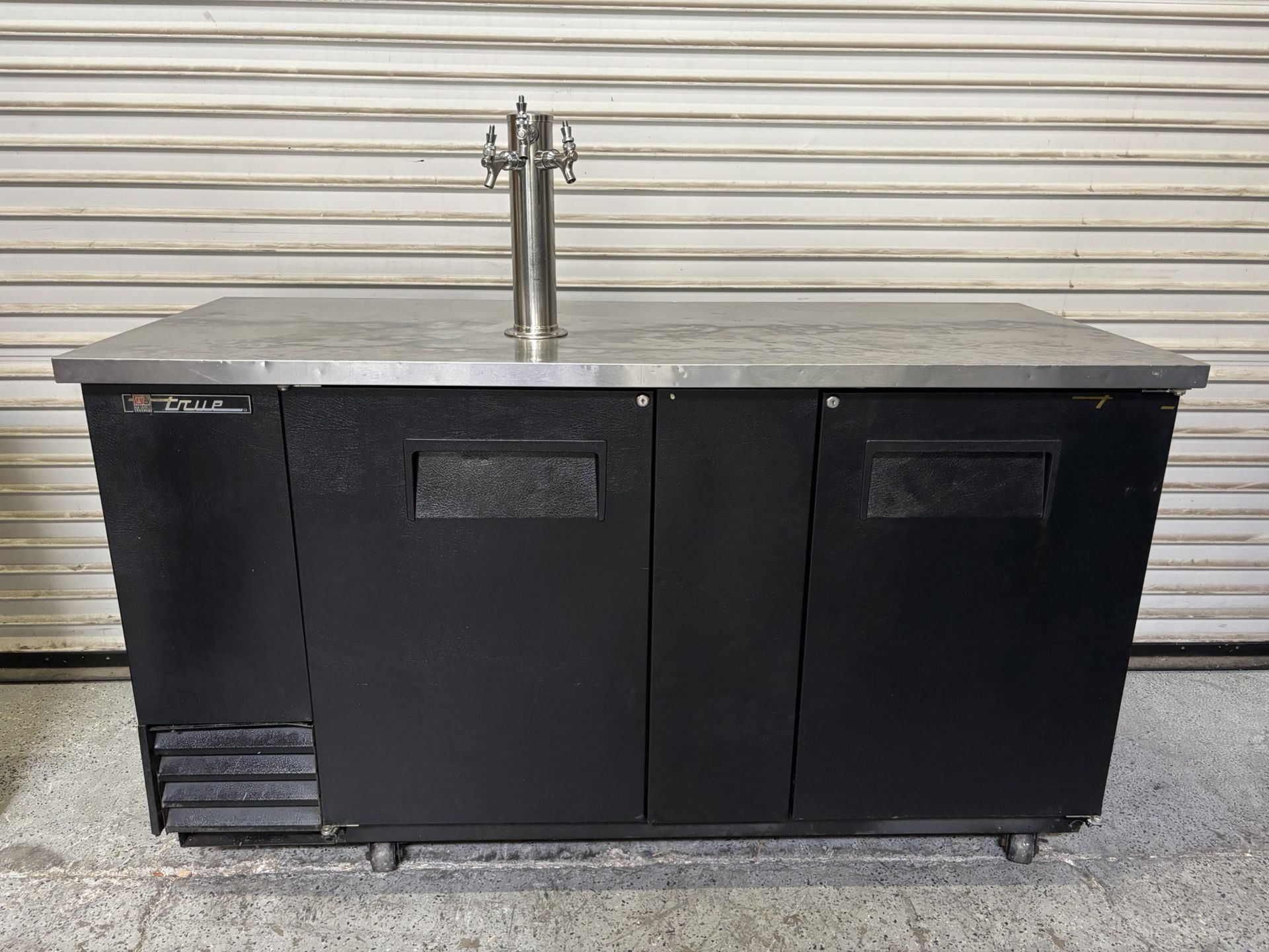 2 Door 3 Keg Beer Refrigerator 69” Back Bar NSF Cooler True TBB-3