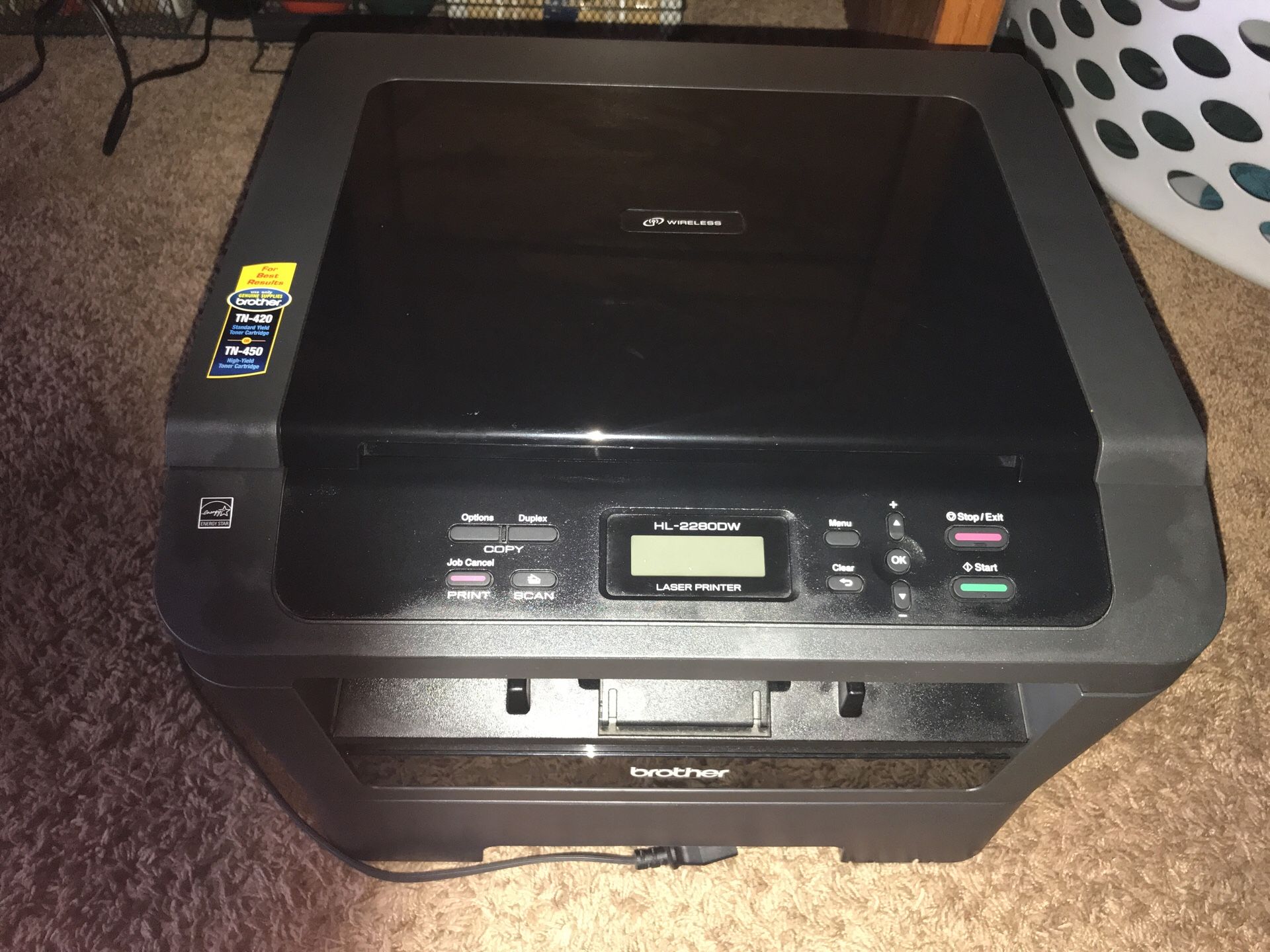 Brother HL-L2280 DW Wireless Monochrome Laser Printer,