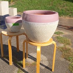 Awesome Set Of Garden Planter Terracotta High Quality Masterpiece Very Detailed
