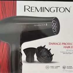 Remington - High Speed Hair Dryer with Diffuser - Black