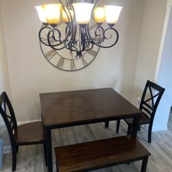 Dining Room Table Bench Set