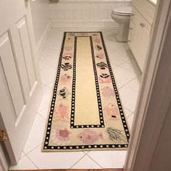 Gorgeous Fish Rug/ Runner Bright and Beautiful 97”x27” $38- Pick-up in Northbrook.