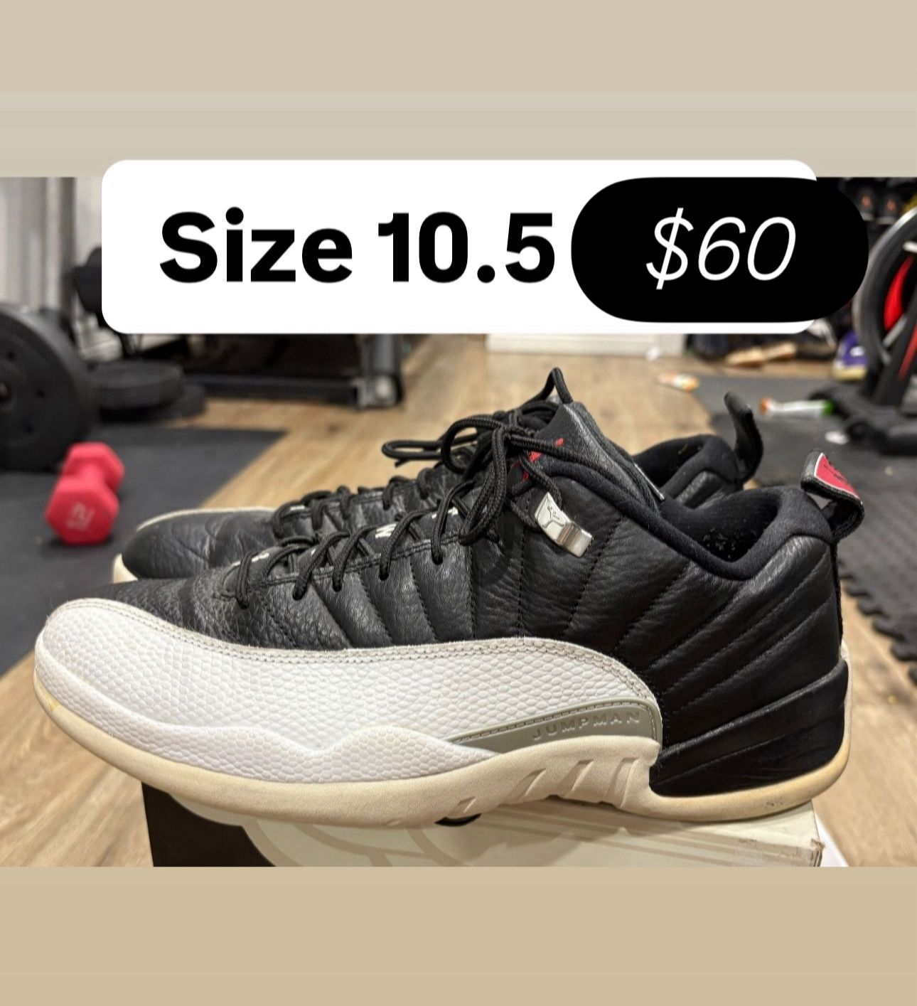 Jordan Retro 12s Playoff Low Size 10.5