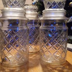 Vintage Glass Planters Glass Canisters  Read Post !