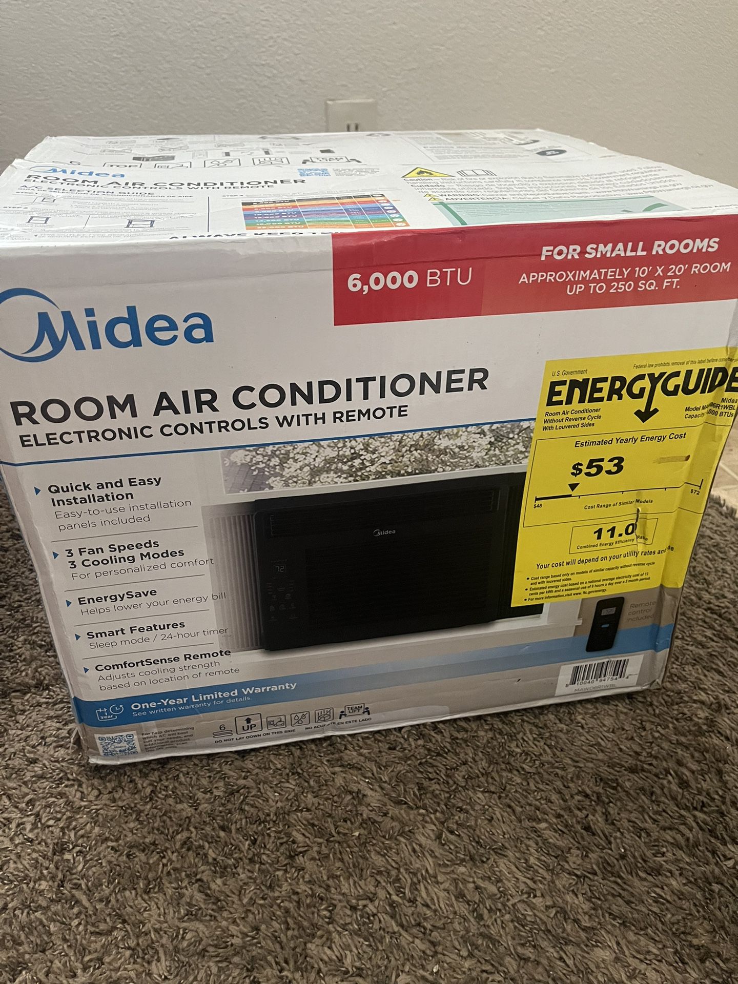 Midea Air Conditioner 6000BTU