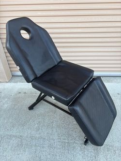 Black Massage Table/Tattoo Chair Bed