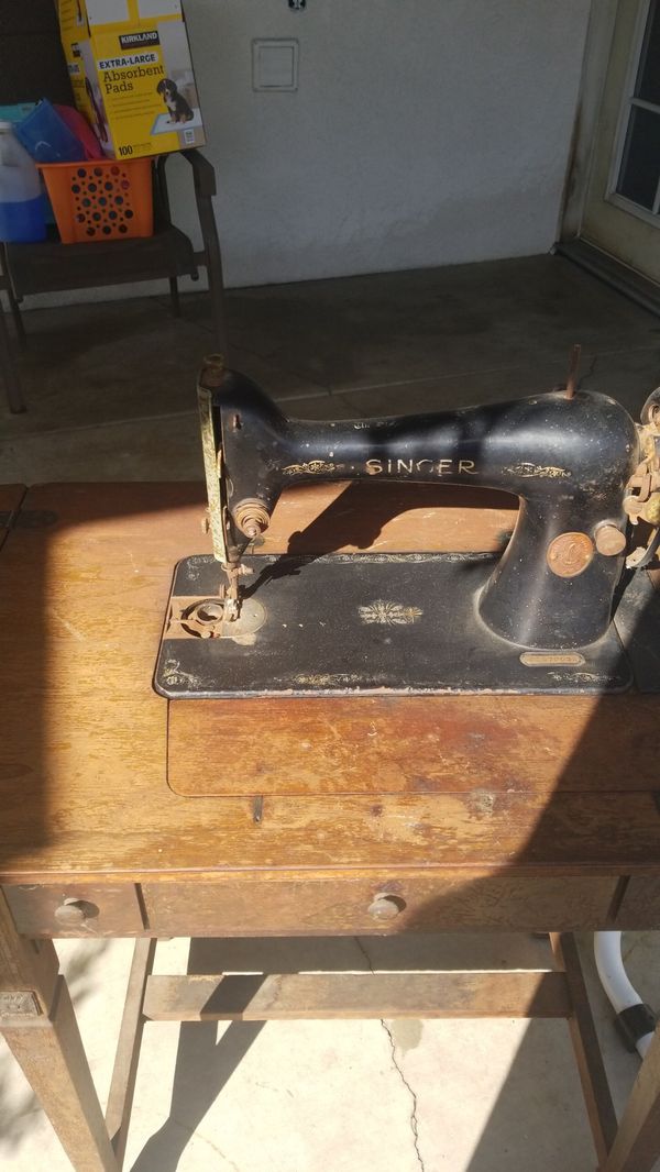 Antique Singer Sewing Machine And Cabinet For Sale In Whittier Ca