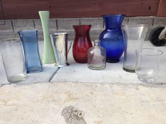 Assorted vases