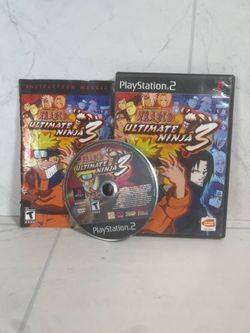 Naruto Ultimate Ninja 3 PlayStation 2 Game With Case (A1G009064)