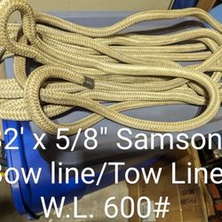 Samson Tow Line/Bow Line 32' Gold/White