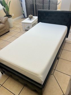 Twin mattress bed frame