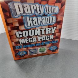 Party Tyme Country Karaoke Nega Pack 128 Songs/8 Cds
