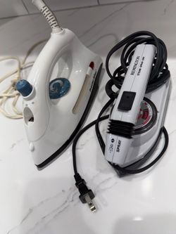 Proctor Silex and Remington Steam Irons. Remington is a travel iron.  In great shape!