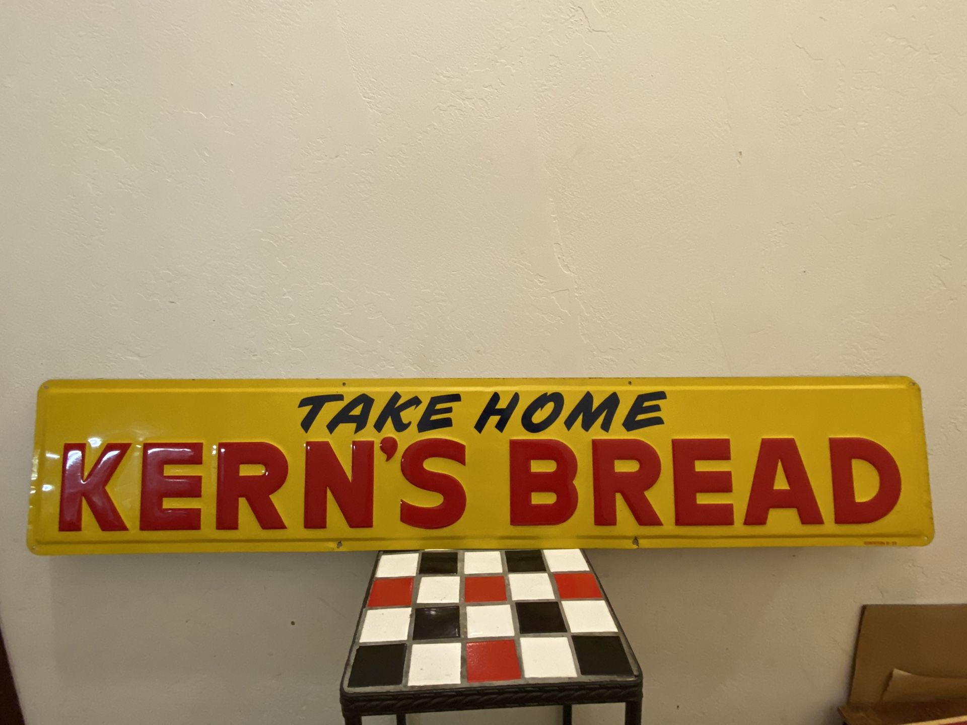 NOS Kerns Bread Sign