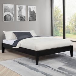 Platform Bed Full Black finish, New Especial price