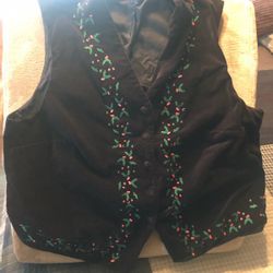 Karen Scott Christmas Vest
