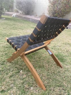 Folding chair Solid Wood With Woven Seat