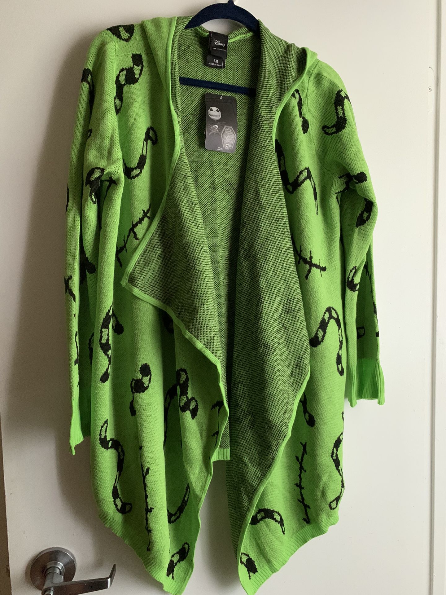 Oogie Boogie Cardigan Nightmare Before Christmas Sweater Size S
