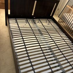 Queen size bed frame Songesand + Lonset