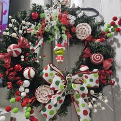 Grinch Wreath