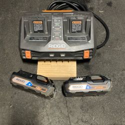 Rigid Duel, Quick Charger, Plus 2, 3Ah batteries