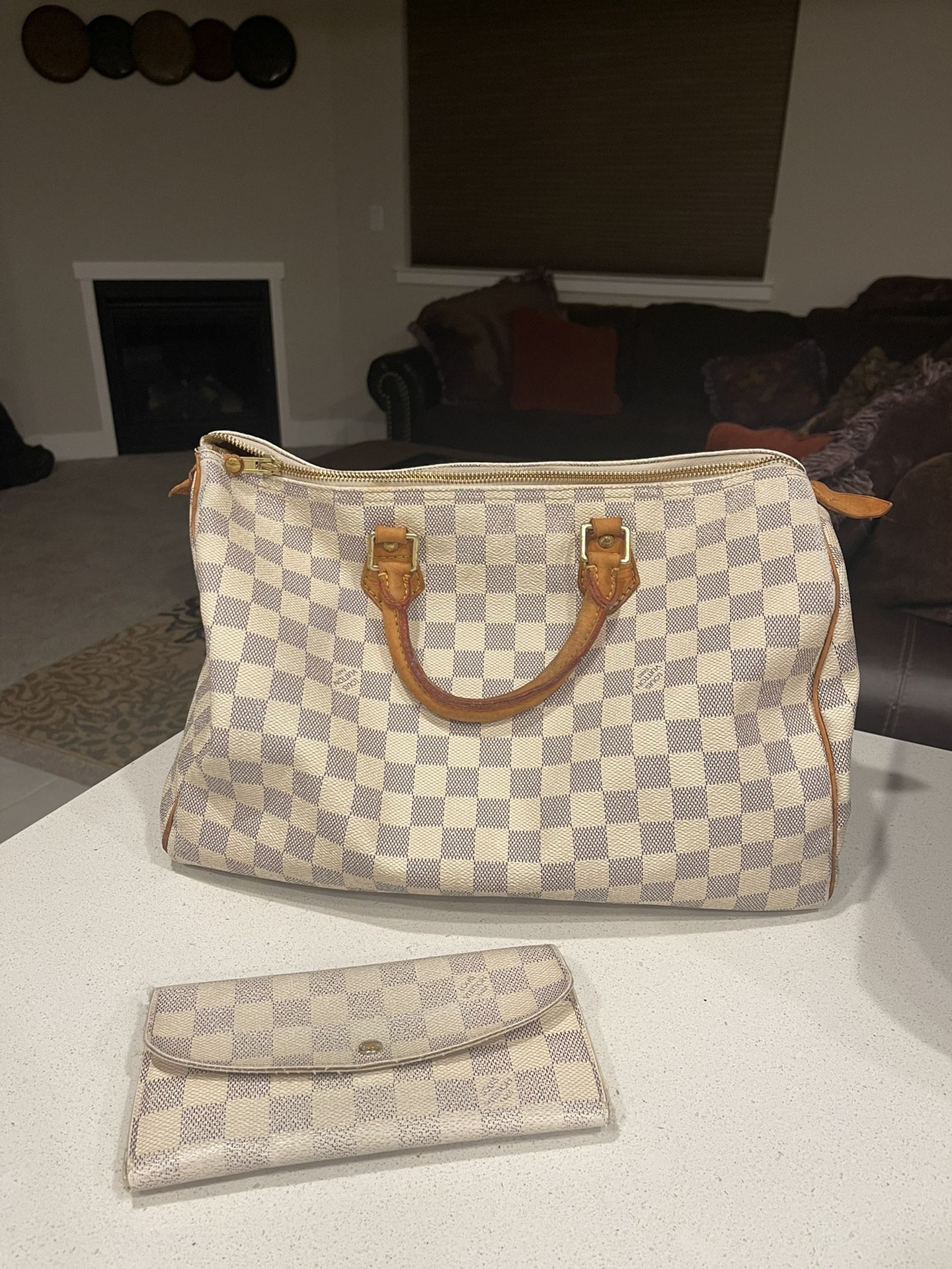 Louis Vuitton Speedy 35 Bag & Wallet 