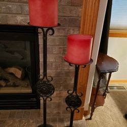 Cast Iron Candle Holders 