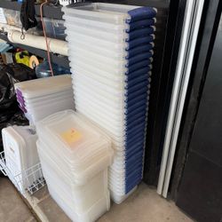 7 Qt Storage Tote Latch Lid