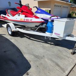 2  Water Toys On A Trailer 