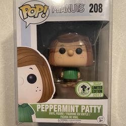 Peppermint Patty Funko Pop *MINT* 2018 ECCC Spring Convention Exclusive Comics Peanuts 208 Protector Animation Charlie Brown Television