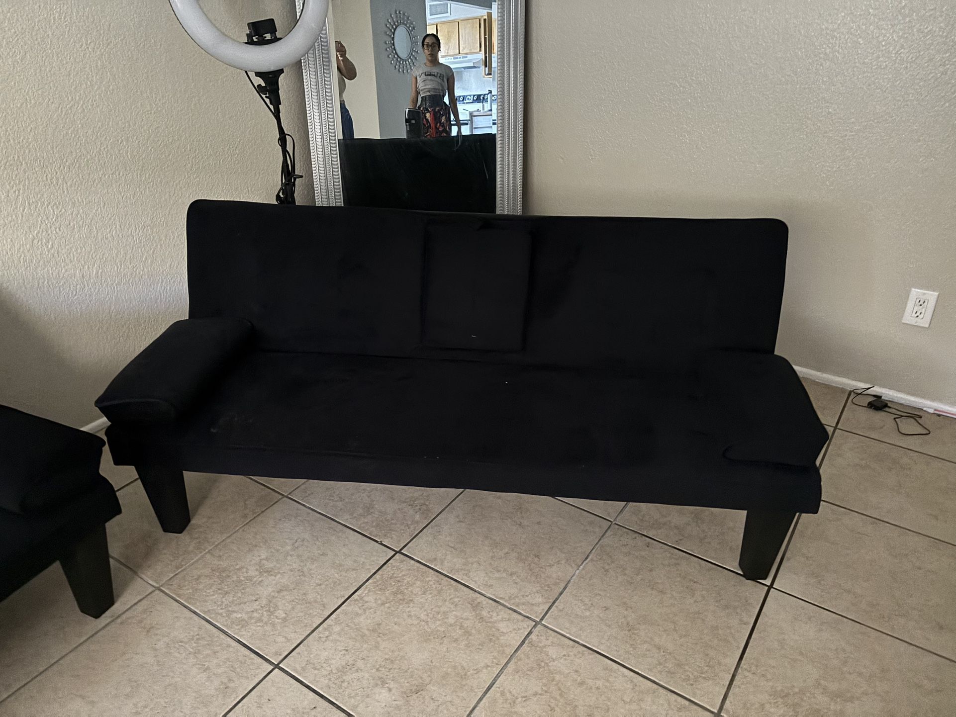 2 Black Futons