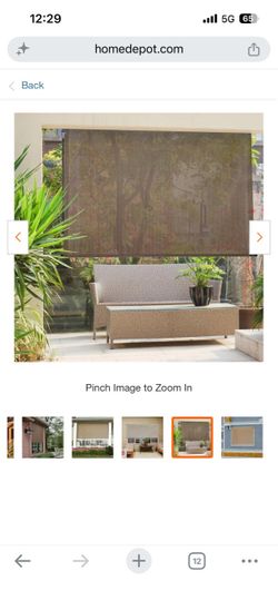 Roller shade for patio